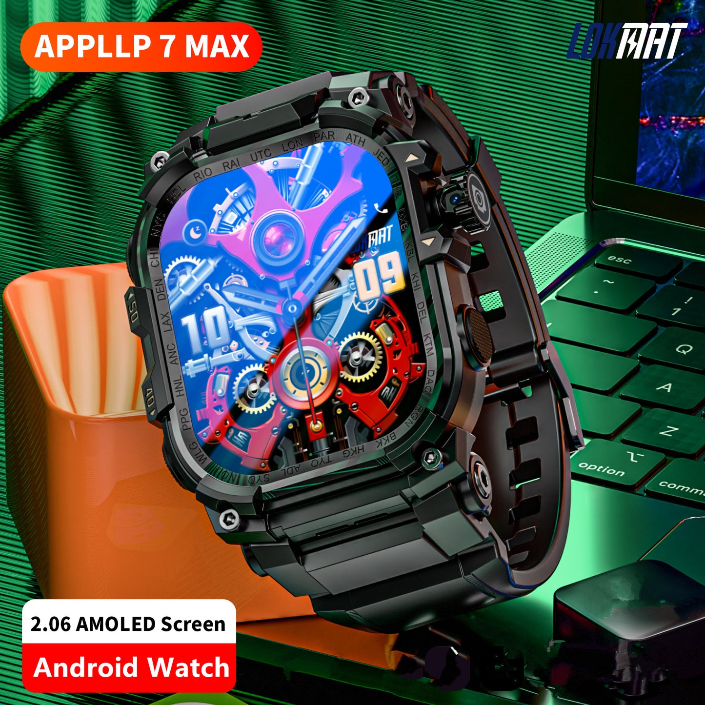 LOKMAT New APPLLP 7 MAX Android Smart Watch Phone