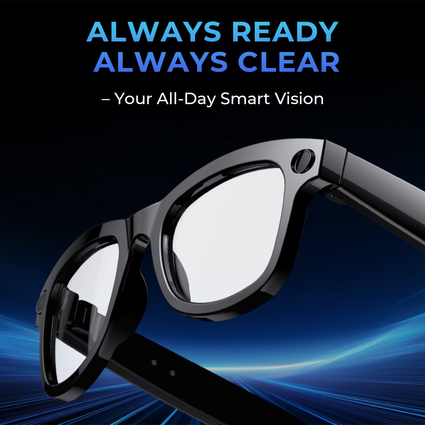LOKMAT AI Smart Glasses With 800W HD Video Record Sunglasses Wireless Calls Voice Assistant Music Player Smart Glasses