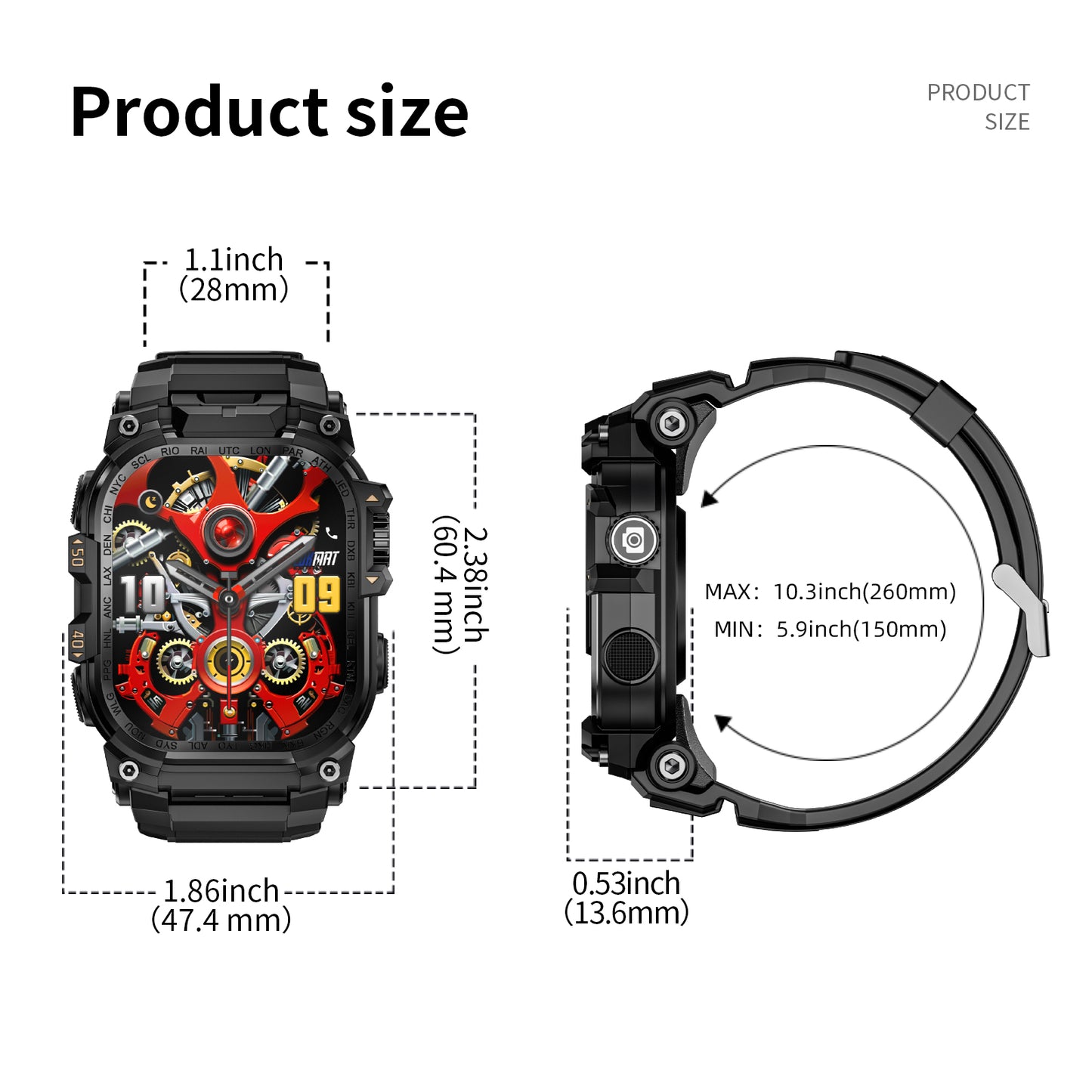 LOKMAT New APPLLP 7 MAX Android Smart Watch Phone
