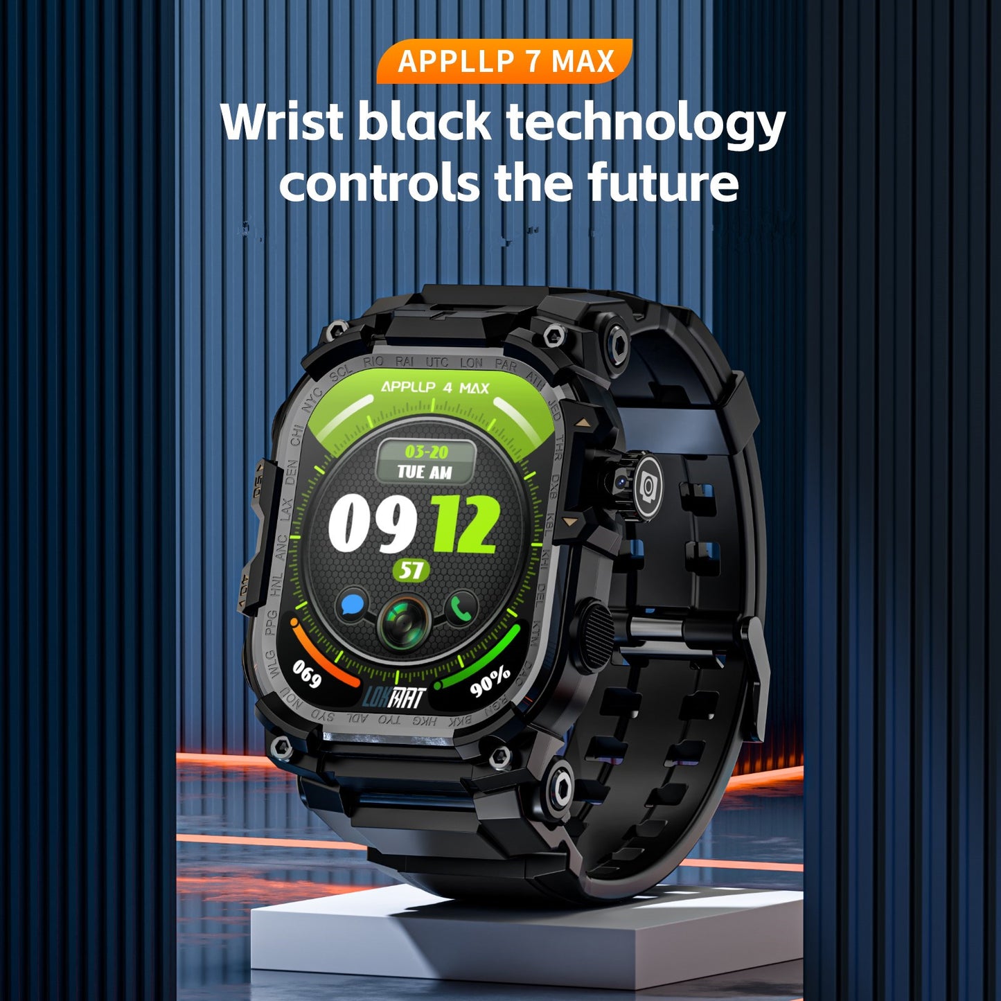 LOKMAT New APPLLP 7 MAX Android Smart Watch Phone