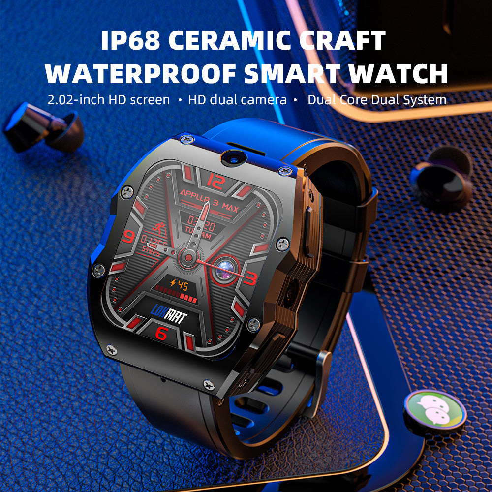 LOKMAT APPLLP 3 MAX Android Smart Watch Phone Ceramic Case