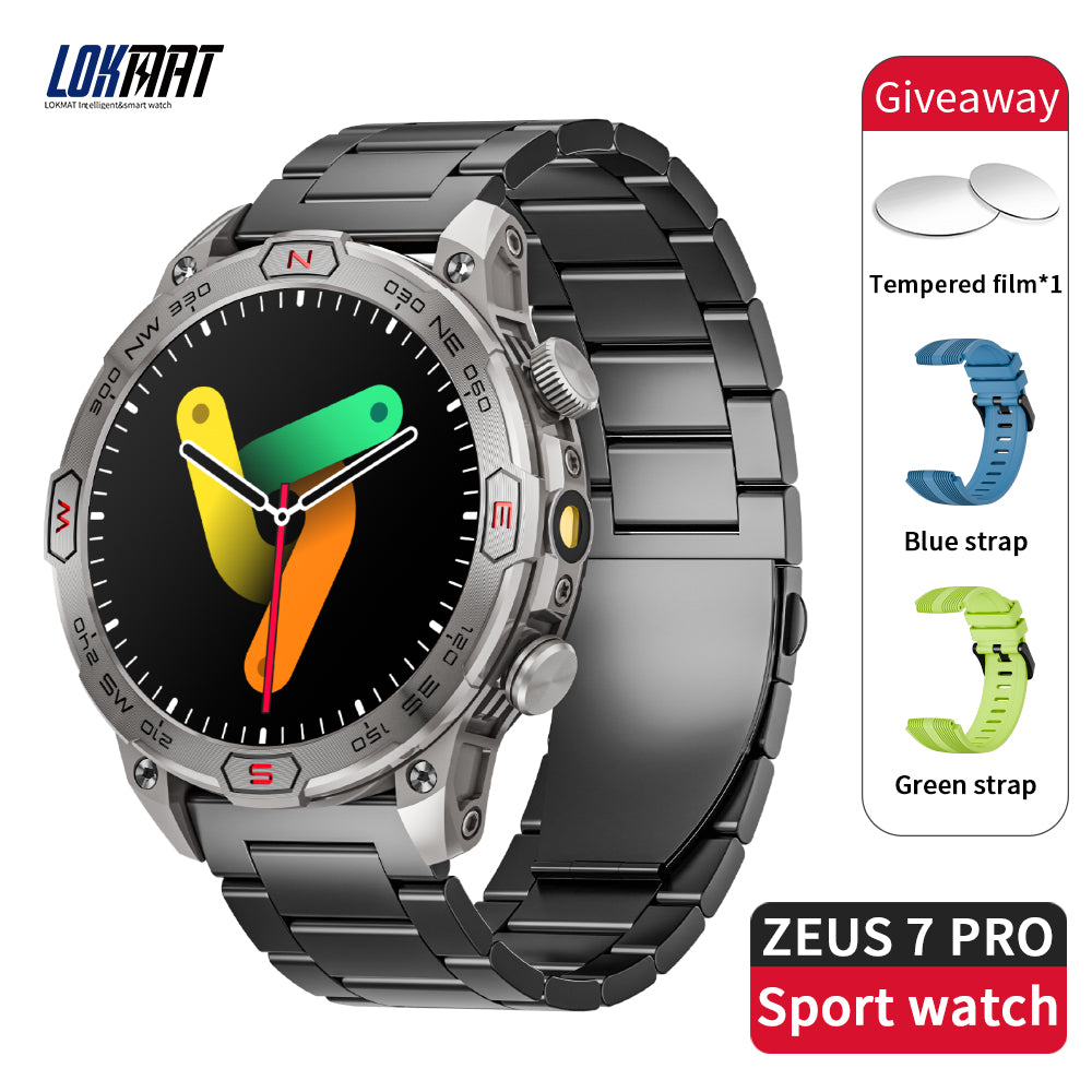 LOKMAT ZEUS 7 PRO Smart Watch Round AMOLED Screen