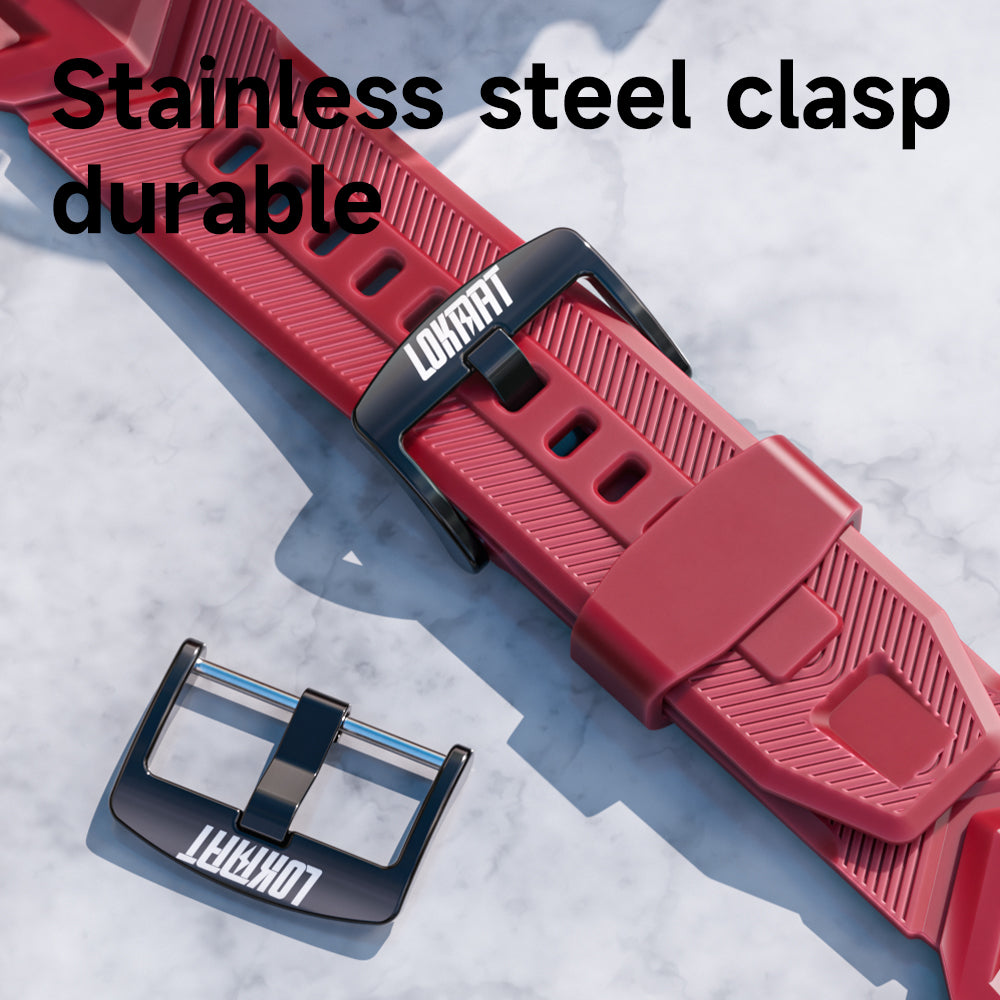 LOKMAT Universal Colored Silicone Strap Transformered - 22mm