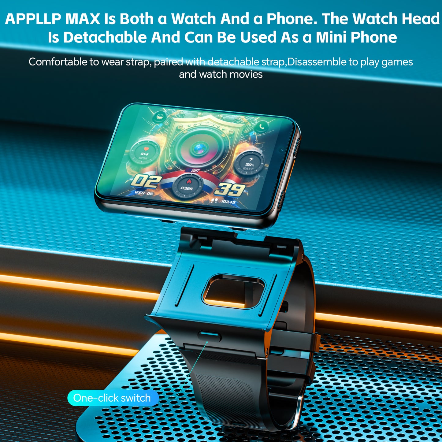 LOKMAT New APPLLP MAX Android Watch Phone Dual Camera