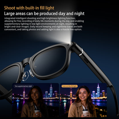 LOKMAT X01 AI Smart Glasses HD Camera with Power Bank