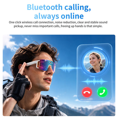 LOKMAT M14 Sport Outdoor Smart Glasses with Ai Function Camera Riding Glass