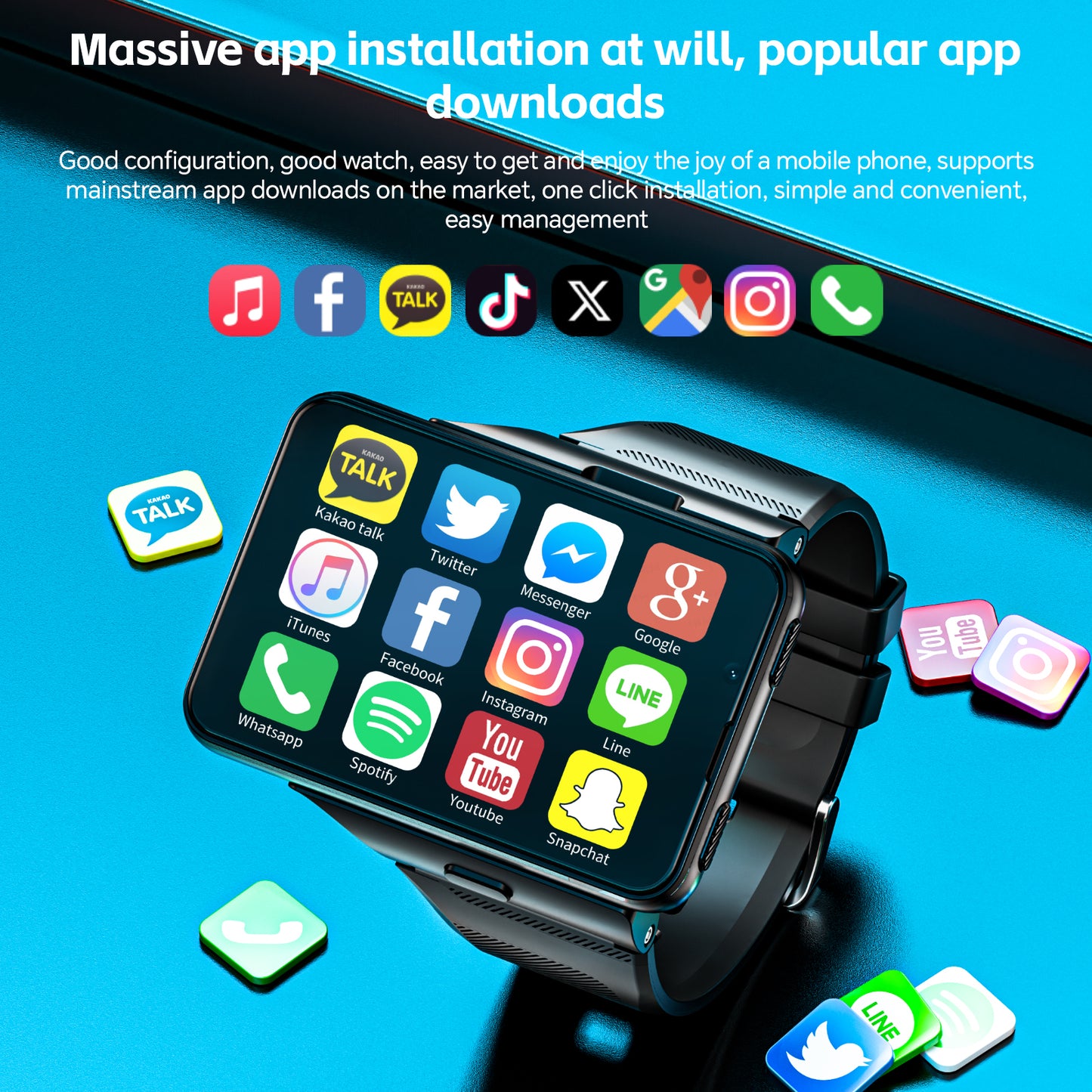 LOKMAT New APPLLP MAX Android Watch Phone Dual Camera