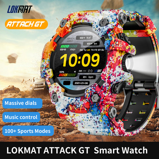 LOKMAT New Flagship ATTACK GT Rugged Military Smart Watch – LOKMAT ...