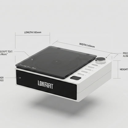 LOKMAT HIFI Portable CD Player All in One Music Player