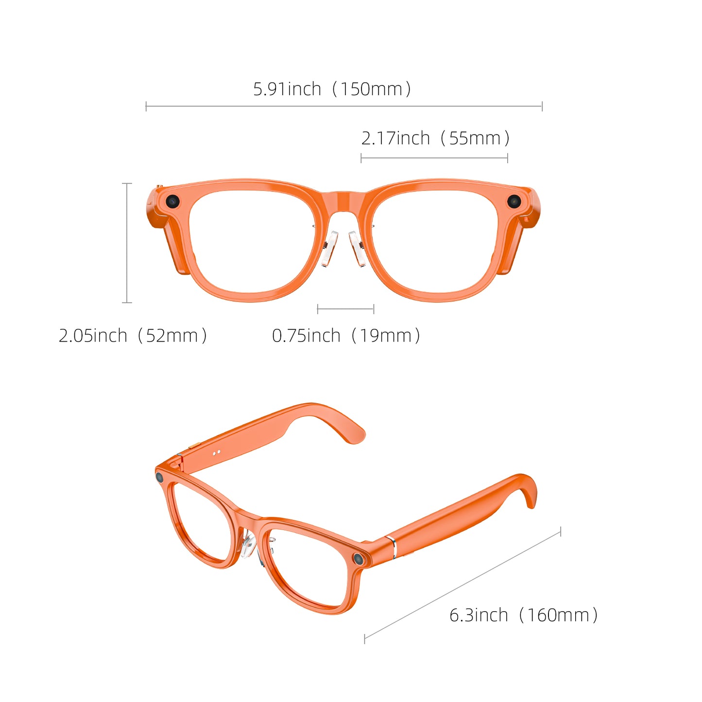 LOKMAT X01 AI Smart Glasses HD Camera with Power Bank