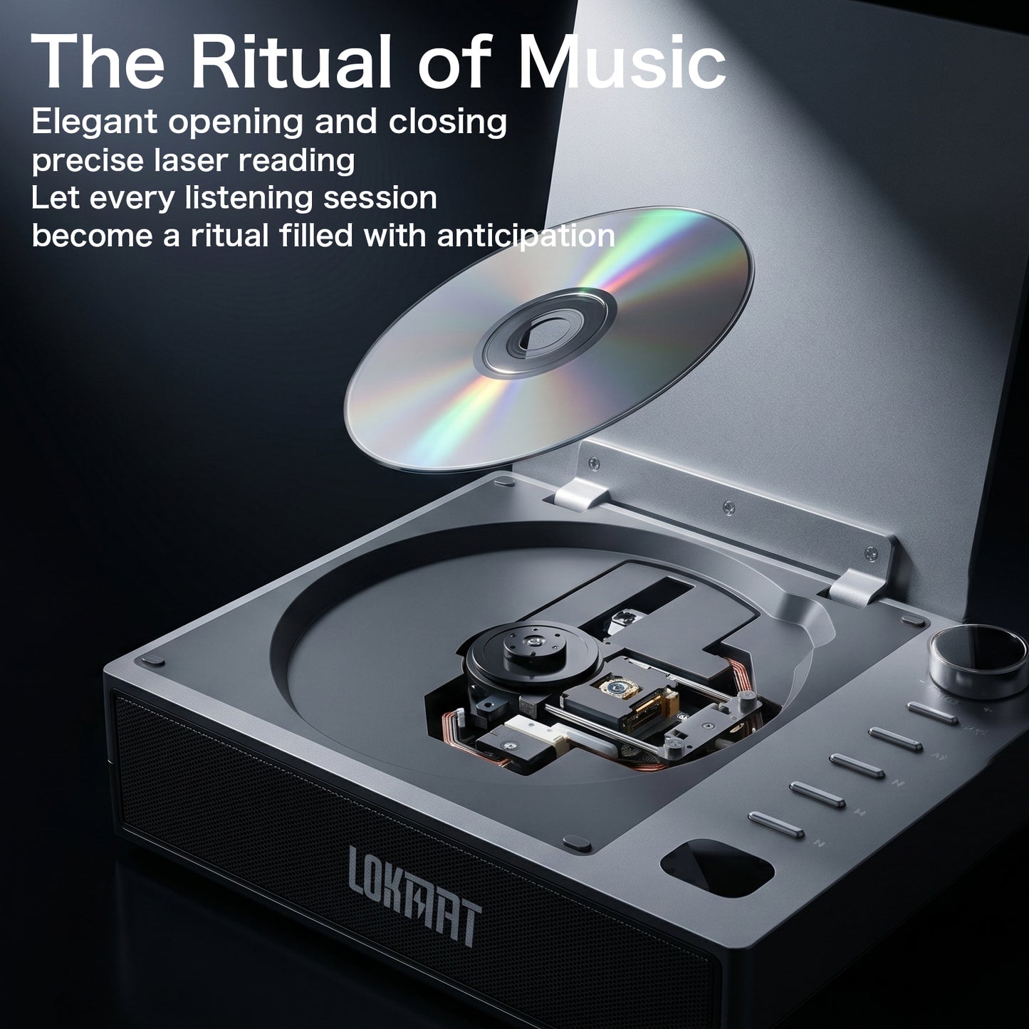 LOKMAT HIFI Portable CD Player All in One Music Player