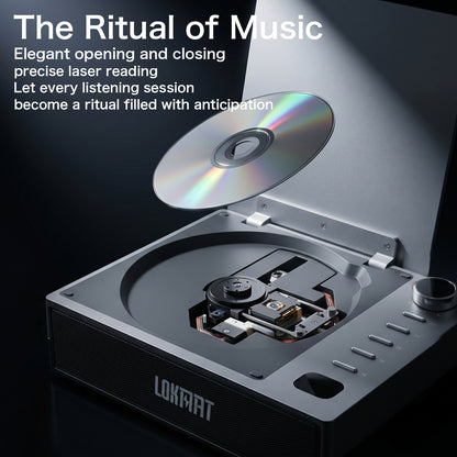 LOKMAT HIFI Portable CD Player All in One Music Player