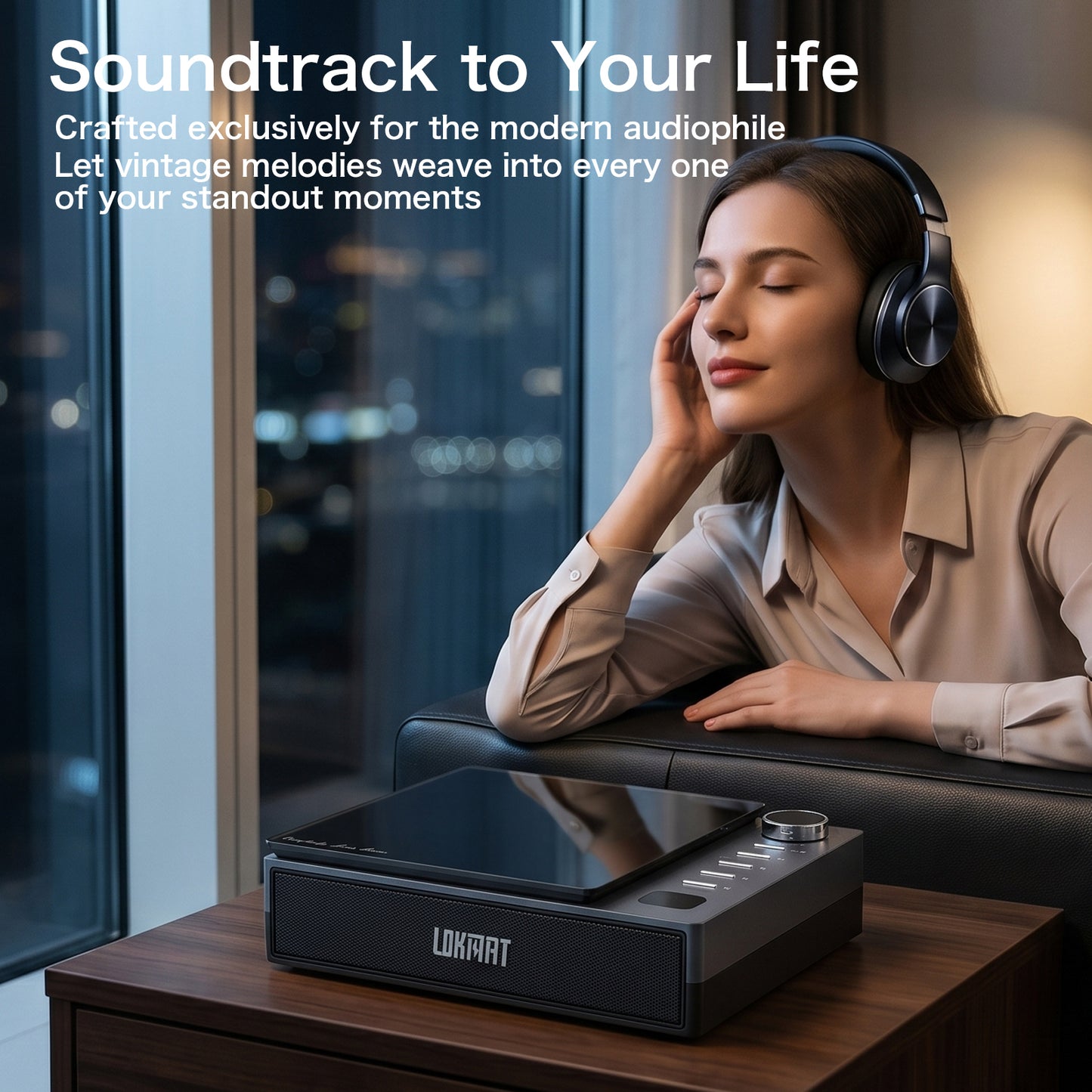 LOKMAT HIFI Portable CD Player All in One Music Player