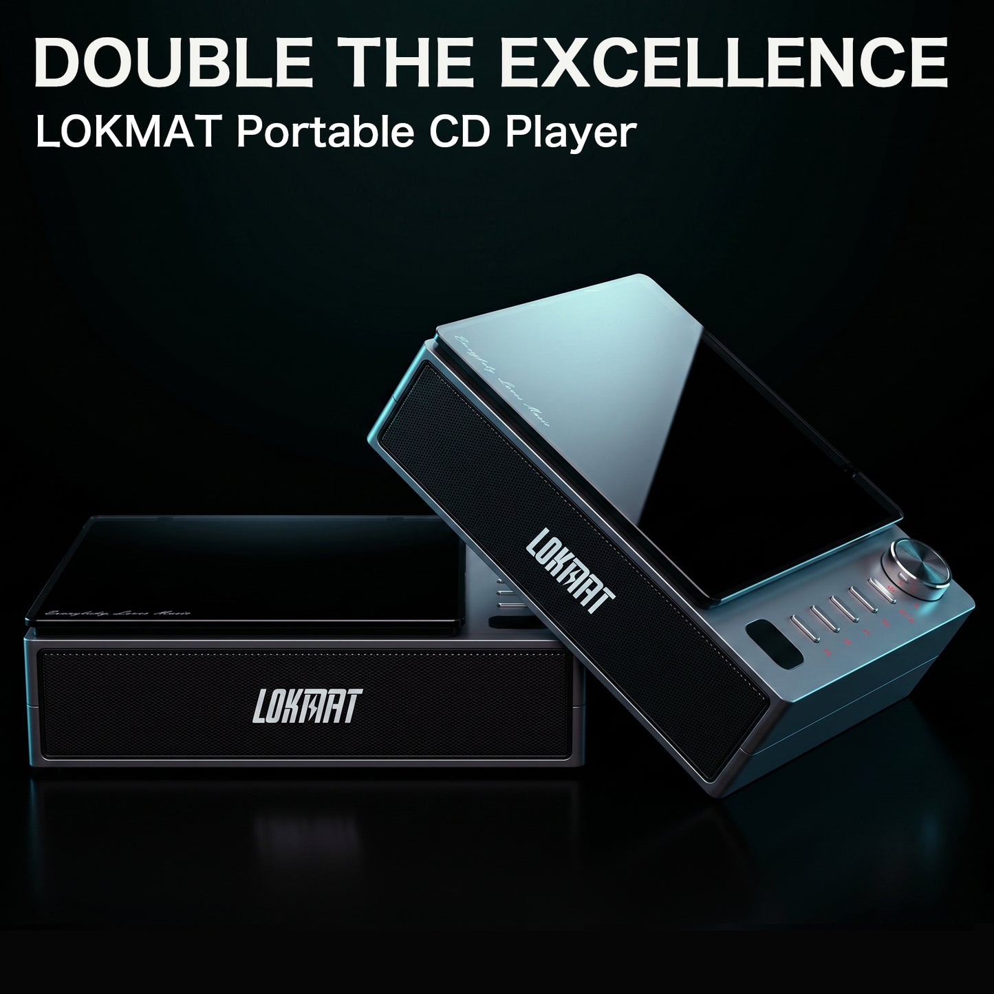 LOKMAT HIFI Portable CD Player All in One Music Player