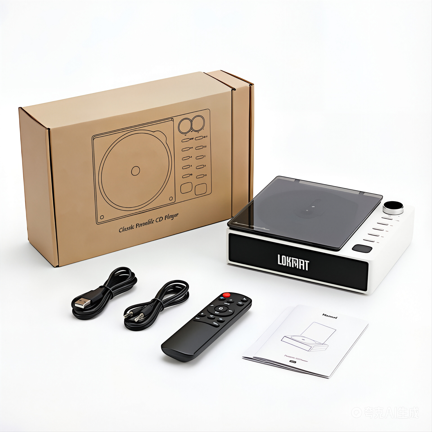 LOKMAT HIFI Portable CD Player All in One Music Player