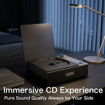 LOKMAT HIFI Portable CD Player All in One Music Player