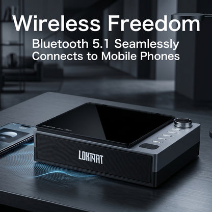 LOKMAT HIFI Portable CD Player All in One Music Player