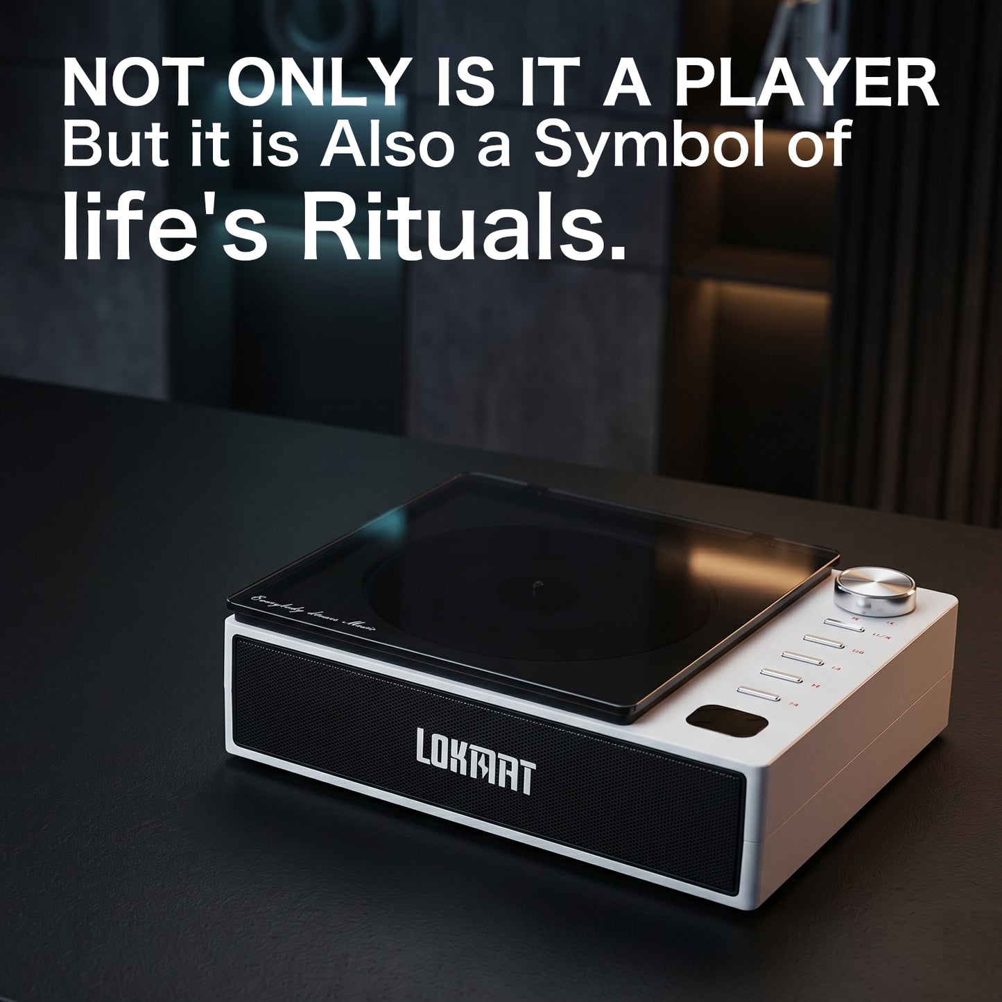 LOKMAT HIFI Portable CD Player All in One Music Player