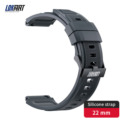 LOKMAT Universal Premium Silicone Strap - 22mm