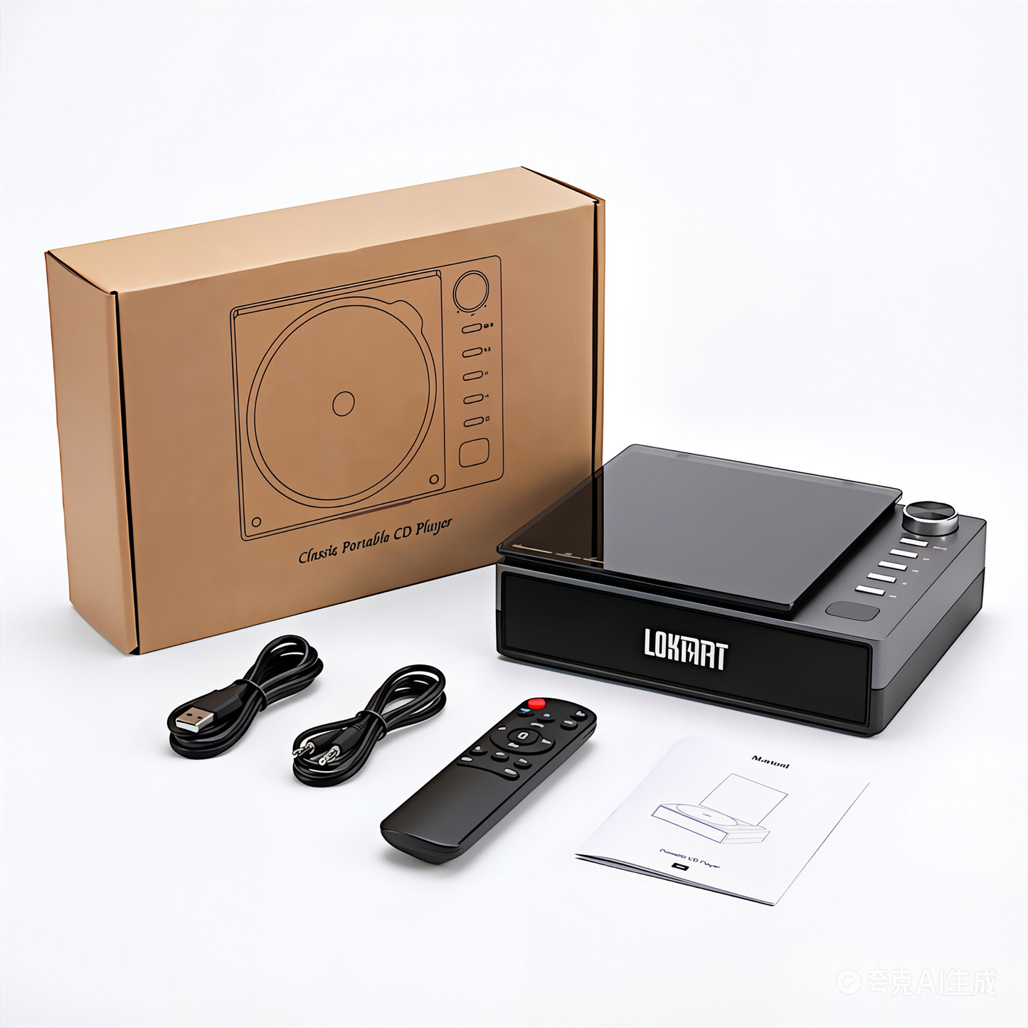 LOKMAT HIFI Portable CD Player All in One Music Player