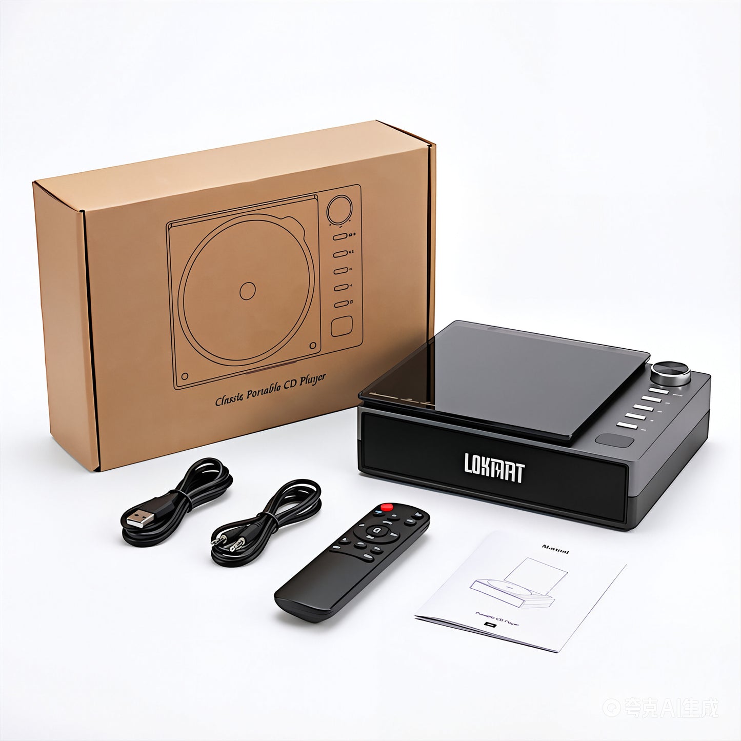 LOKMAT HIFI Portable CD Player All in One Music Player