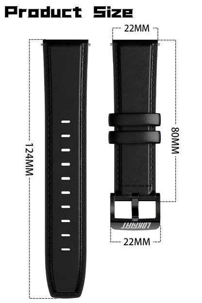 LOKMAT Universal Leather Strap Bracelet - 22mm