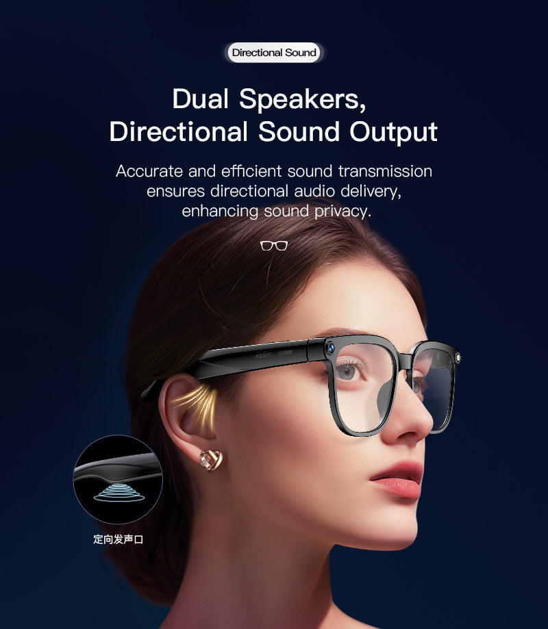 LOKMAT AI Smart Glass 800W HD Camera AI Translation