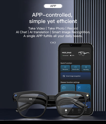 LOKMAT AI Smart Glass 800W HD Camera AI Translation